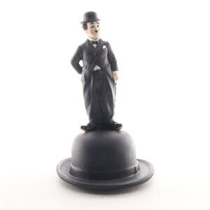 Vintage Charlie Chaplin Enesco Musical Figurine THE ENTERTAINER 9"